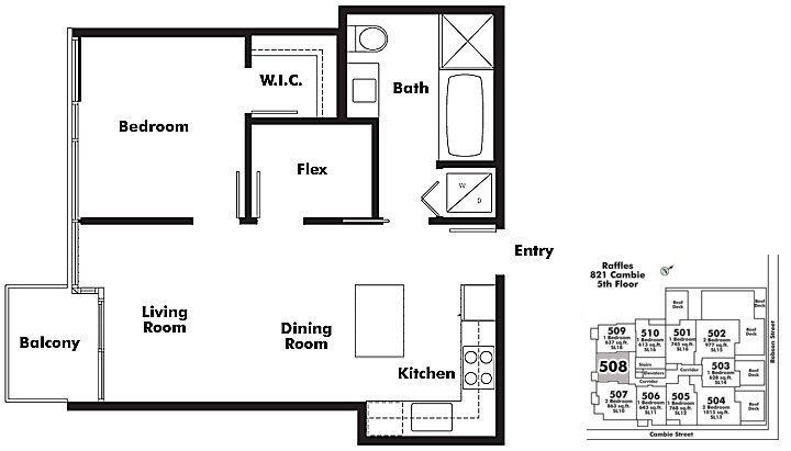 Floor plan 508