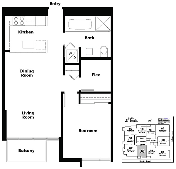Floor plan 606