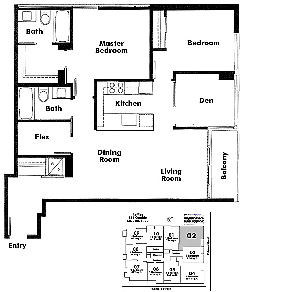 Floor plan 602