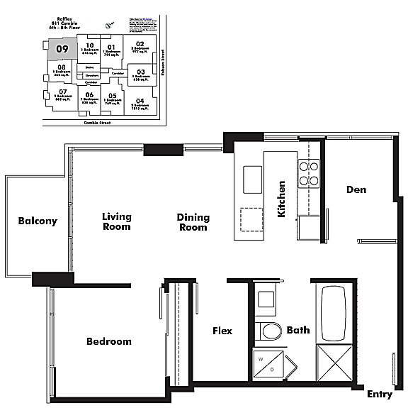 Floor plan 809