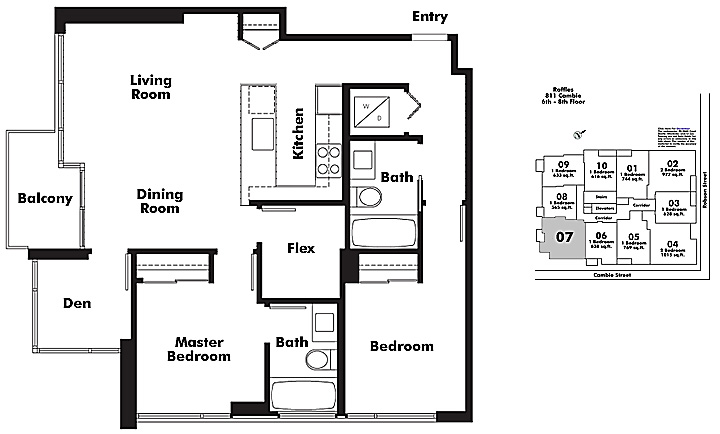 Floor plan 607