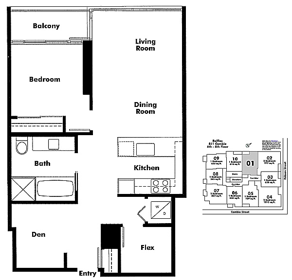 Floor plan 601
