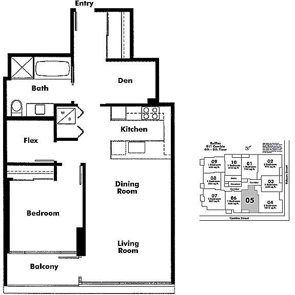 Floor plan 605