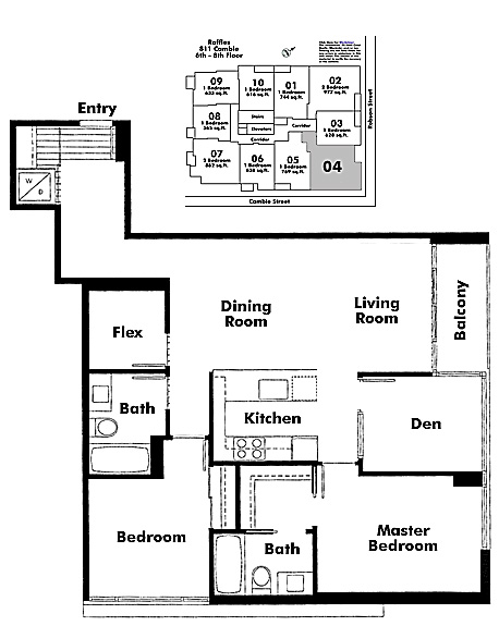 Floor plan 604