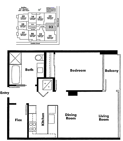 Floor plan 603