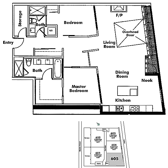 Floor plan 605