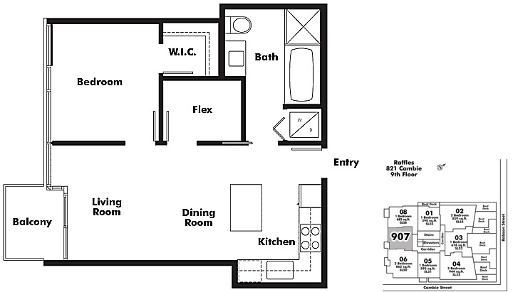 Floor plan 907