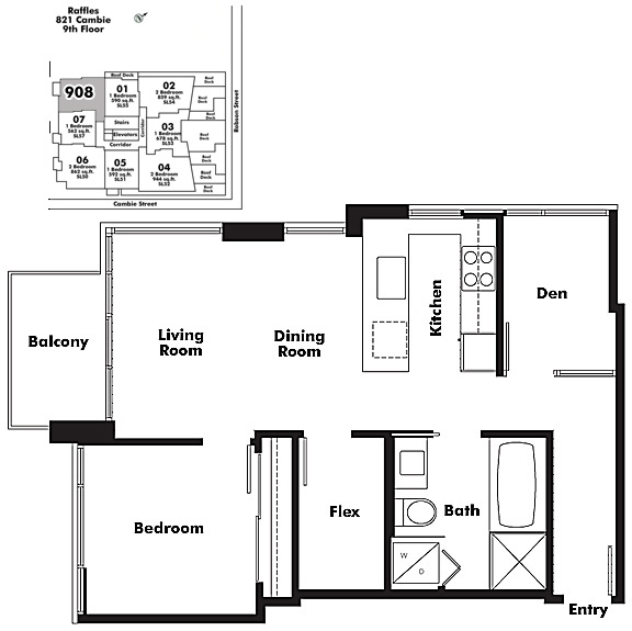Floor plan 908