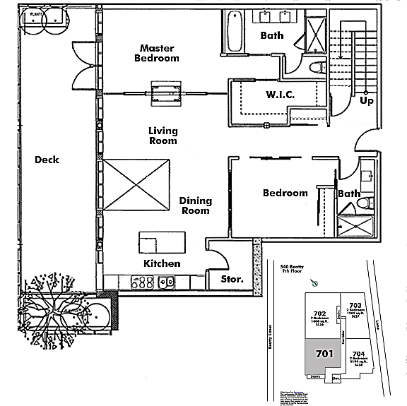 Floor plan 701