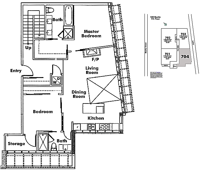 Floor plan 704