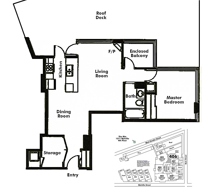 Floor plan 406