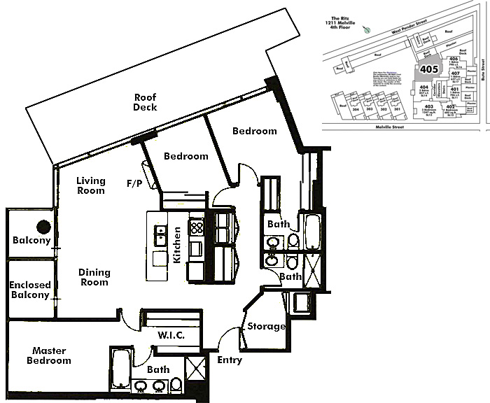 Floor plan 405