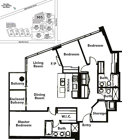 Floor plan 505