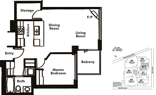 Floor plan 607