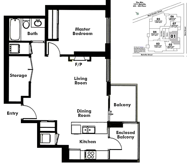 Floor plan 601