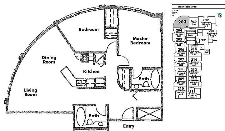 Floor plan 203