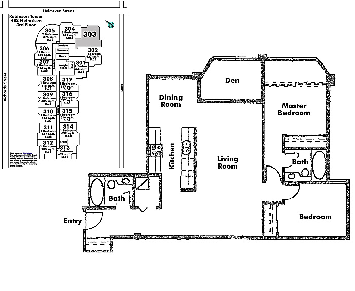 Floor plan 303