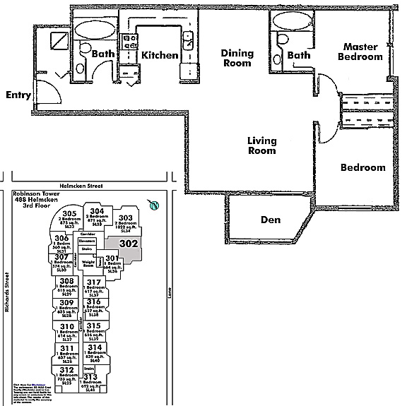 Floor plan 302