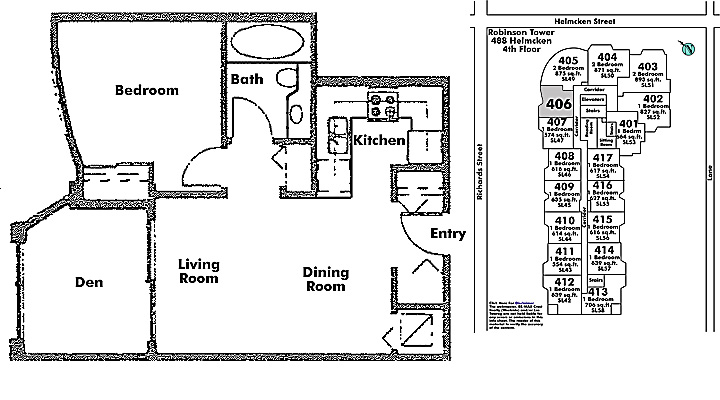 Floor plan 406
