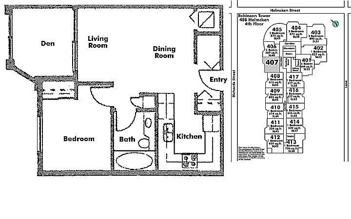 Floor plan 407