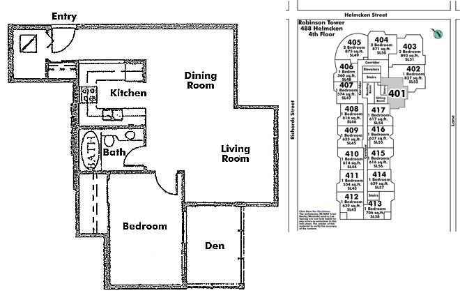 Floor plan 401