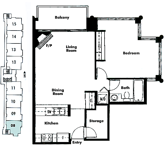 Floor plan 708