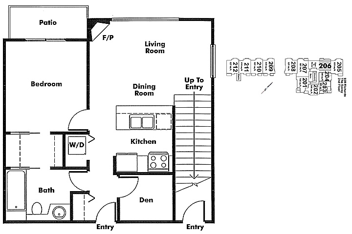 Floor plan 206