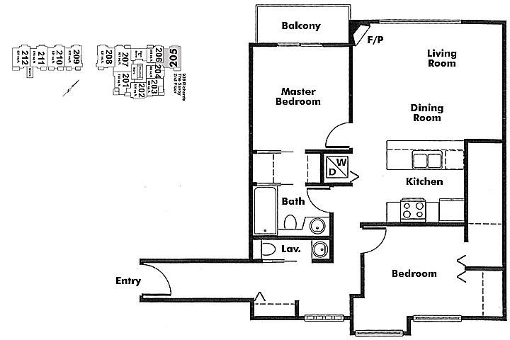 Floor plan 205
