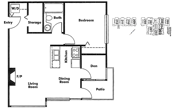 Floor plan 203