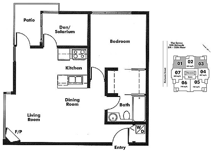 Floor plan 603