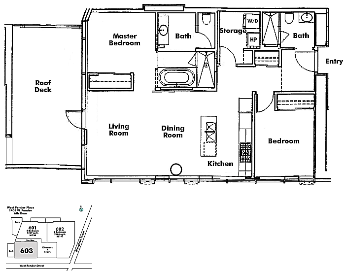 Floor plan 603