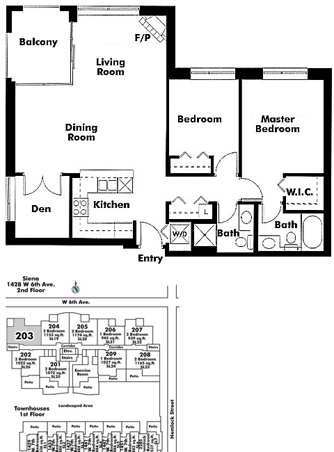 Floor plan 203