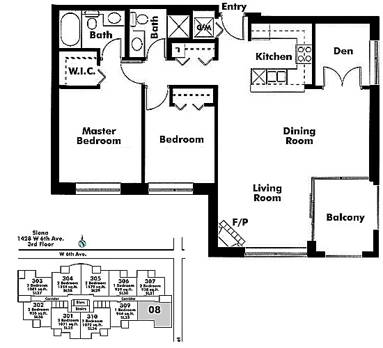 Floor plan 308