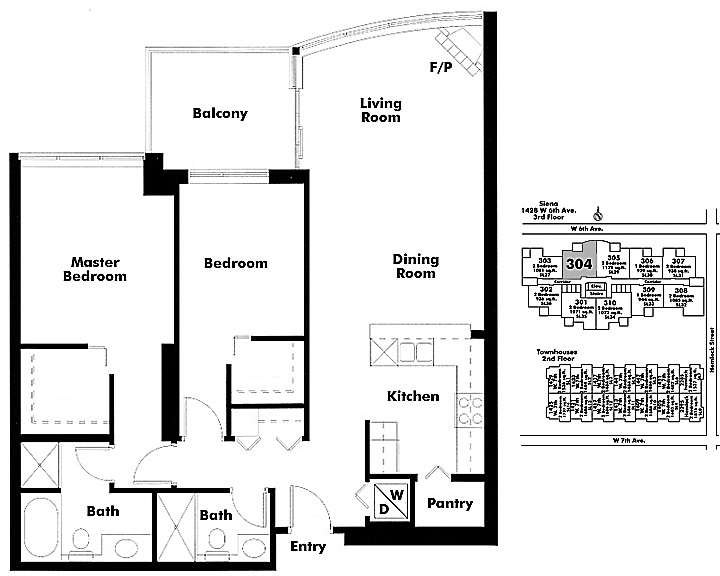 Floor plan 304