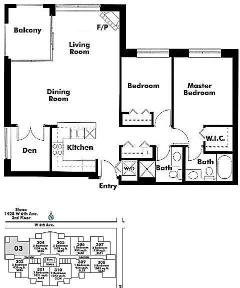 Floor plan 303