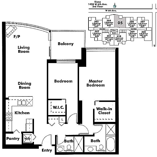 Floor plan 305