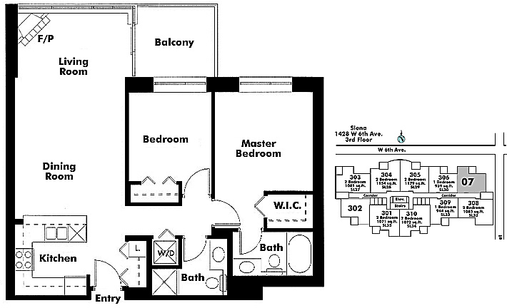 Floor plan 307
