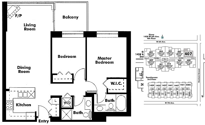 Floor plan 407