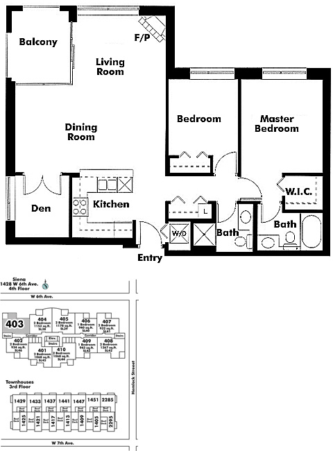 Floor plan 403