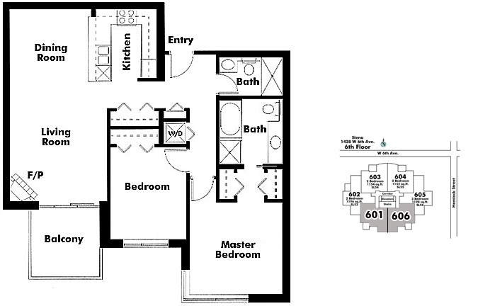Floor plan 601,6