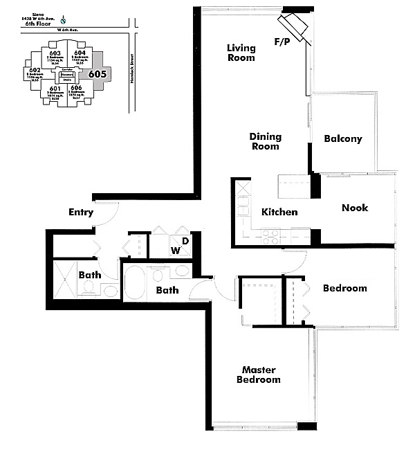 Floor plan 605
