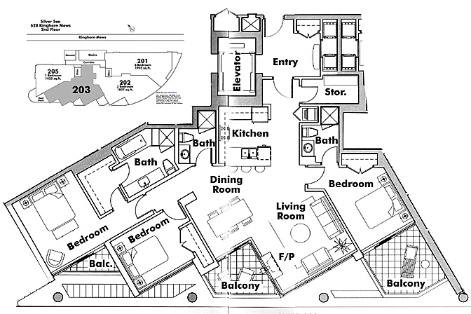Floor plan 203