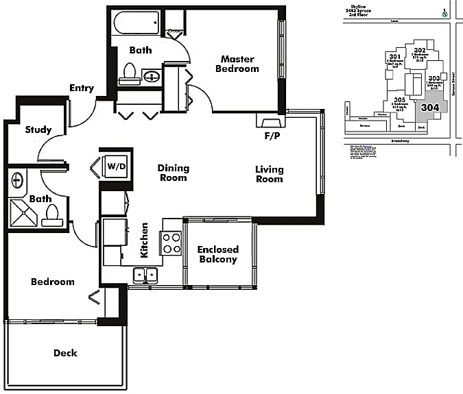 Floor plan 304