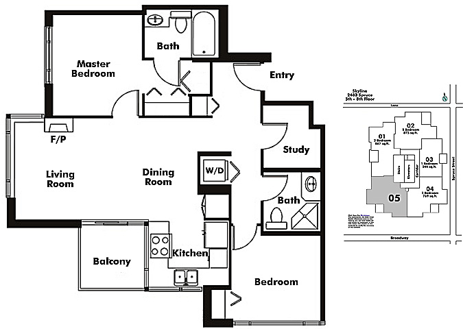 Floor plan 505