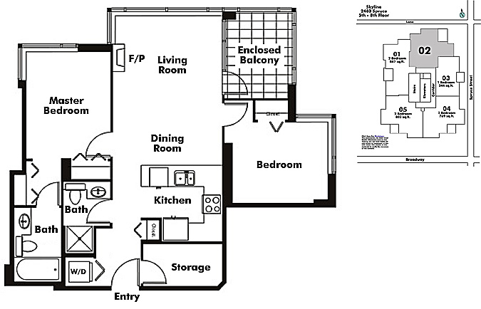 Floor plan 602