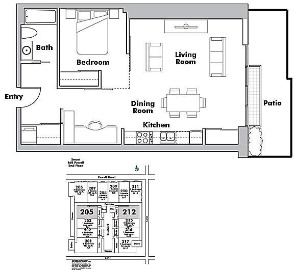 Floor plan 205