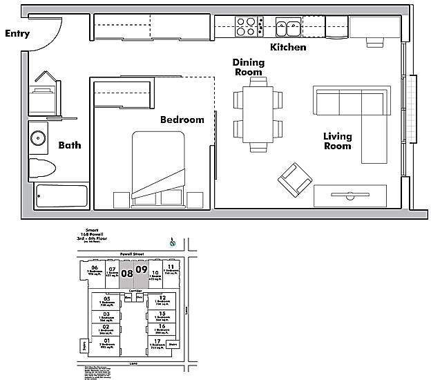 Floor plan 509