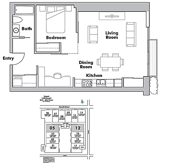 Floor plan 605
