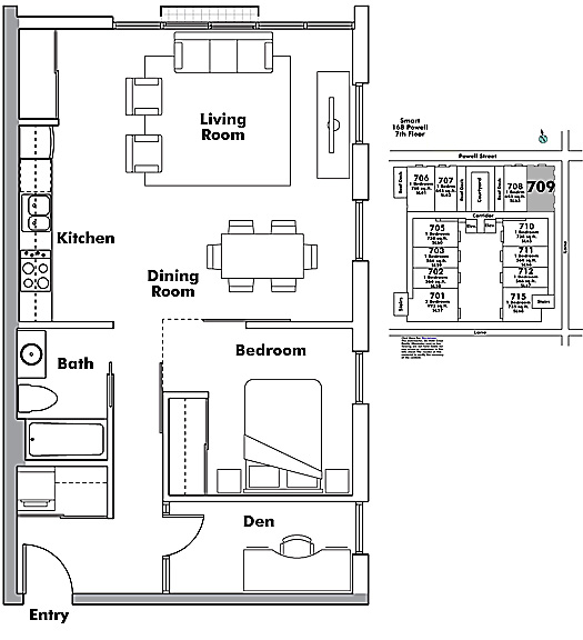 Floor plan 709