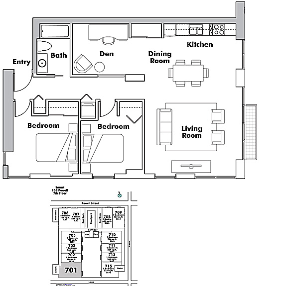 Floor plan 701